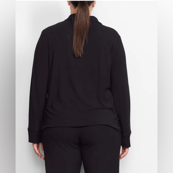 Skims SOFT LOUNGE LONG SLEEVE BLACK SLEEP TOP Size 4X (26-28)NWT - Picture 3 of 17